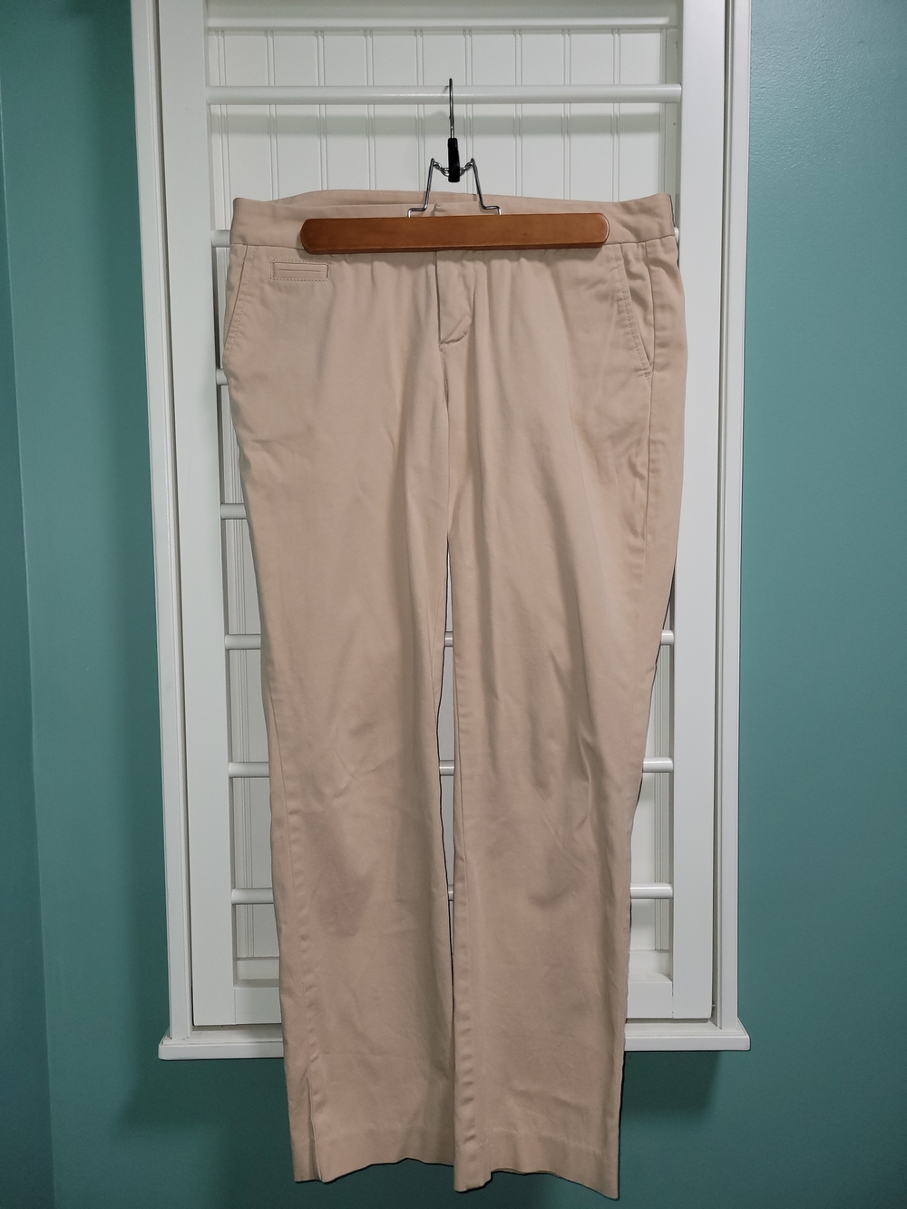 GAP Women's Straight-Leg Pants in Light Beige Size 6